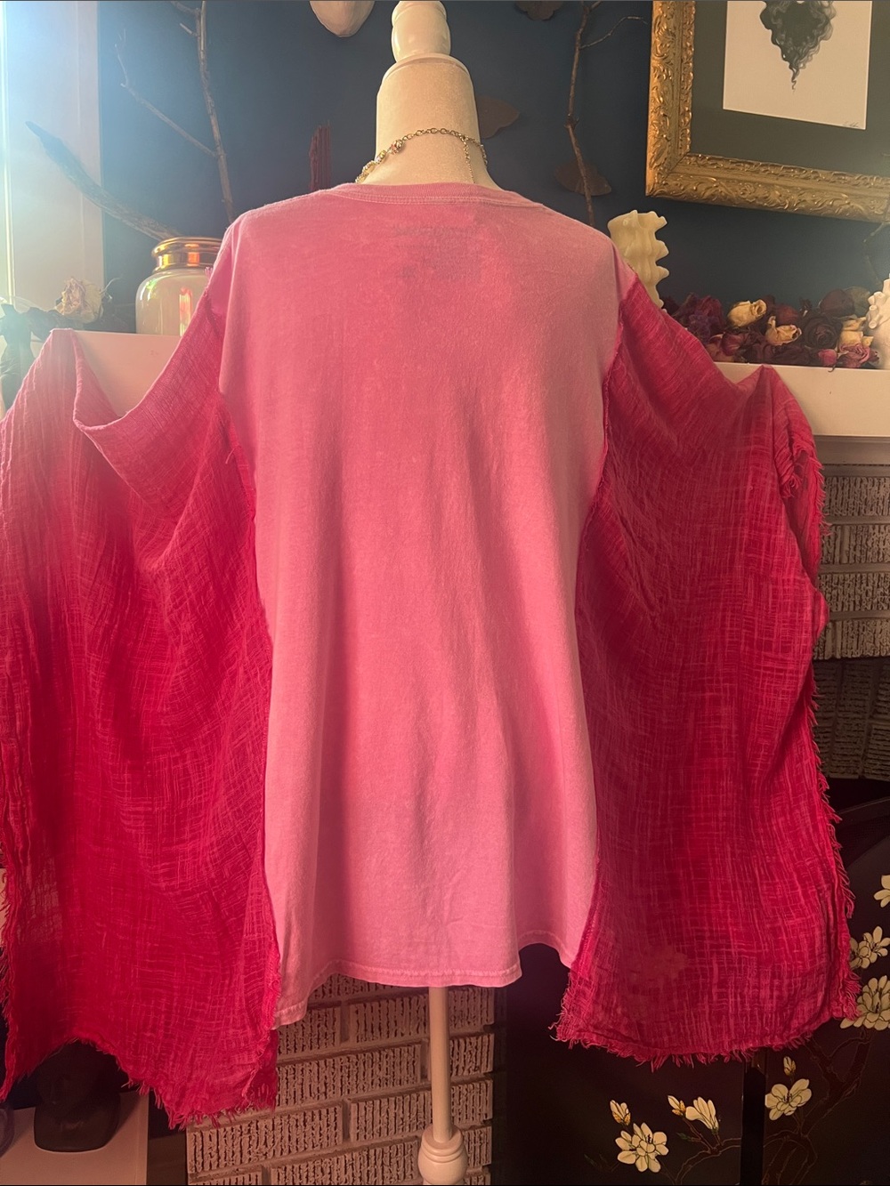 Fleetwood Mac Graphic Tee Mini Poncho Dress BOHO - Picture 3 of 6